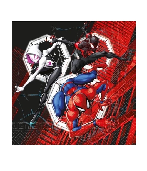 Spiderman World of Webs servietter 20stk , 33 * 33 cm